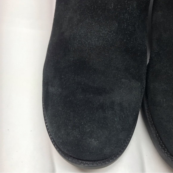 Luftpolster Ara Black Suede Leather Tall Fleece Lined Riding Boots - Picture 6 of 16